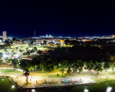 Furto de cabos compromete iluminao de faixa de caminhada no Parque das guas