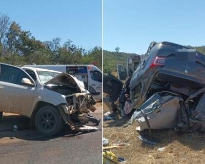 Coliso na MT-130 mata homem e criana e deixa trs feridos graves em Poxoru