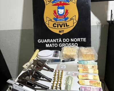 Pol�cia Civil prende dois suspeitos por tr�fico de drogas e associa��o para o tr�fico