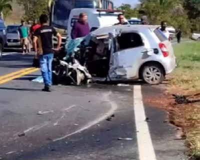 Prefeita de Baro do Melgao fica ferida em batida que matou motorista na MT-040 (Vdeo)