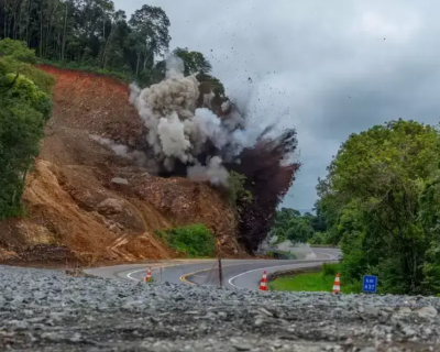 BR-364 ser interditada para detonao de rocha na quinta-feira (21)