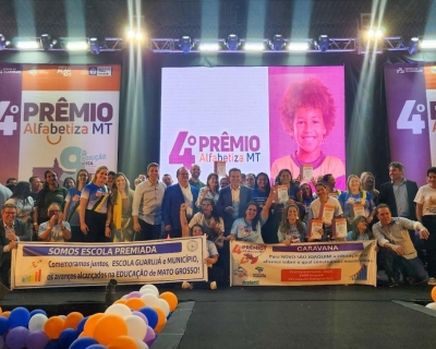 Governo premia 100 escolas da rede pblica de MT com R$ 5 milhes na 4 edio do Prmio Alfabetiza MT