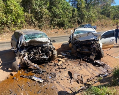 Dois motoristas morrem em batida frontal na BR-163 em Sorriso