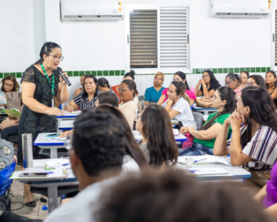 Professores recm-contratados recebem capacitao para recomposio da aprendizagem em Cuiab