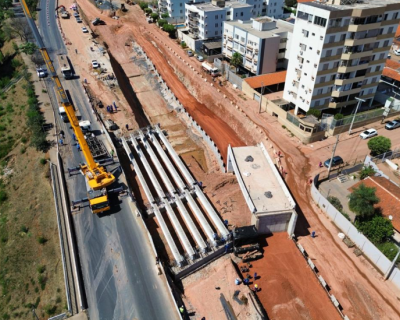 Sinfra conclui lanamento de vigas e trnsito  liberado na Miguel Sutil