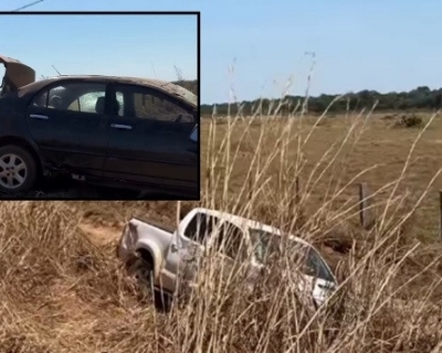 Carro invade pista contrria e provoca acidente na MT-170 