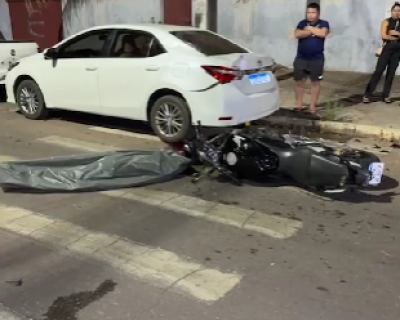 Motociclista morre em coliso com carro em avenida de Sinop