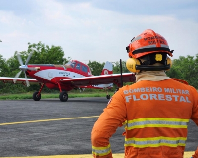 Corpo de Bombeiros combate 35 inc�ndios florestais nesta segunda-feira (1�)