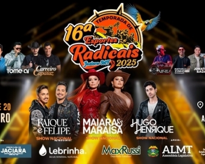 Esportes e grandes shows movimentam Jaciara na 16 Temporada de Esportes Radicais