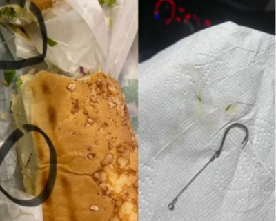 Cliente denuncia loja ap�s encontrar anzol e linha de pesca em lanche de fast food em MT