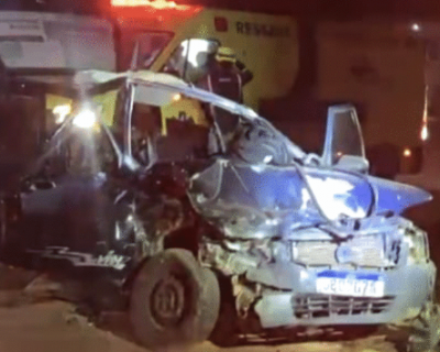Coliso entre dois carros na BR-163 deixa sete pessoas feridas em MT