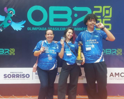 Alunos de Aren�polis se destacam na Olimp�ada Brasileira de Rob�tica e levam inova��o � etapa nacional