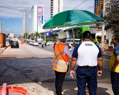 Avenida do CPA ter mudanas no trnsito com desativao de retornos para avano das obras do BRT