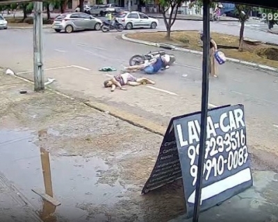 Atropelamento em avenida movimentada termina com morte de idosa em Sinop (Vdeo)