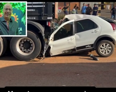 Motorista morre aps carro bater em carreta em Campo Novo do Parecis