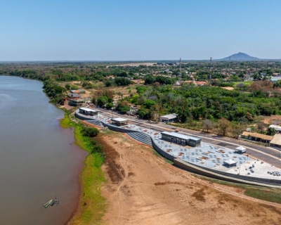 Obra da orla de Santo Antnio de Leverger entra na reta final; entrega anima empresrios com alta do turismo e economia local