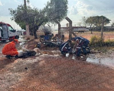 Acidente em Rondonpolis deixa mulher morta e homem ferido