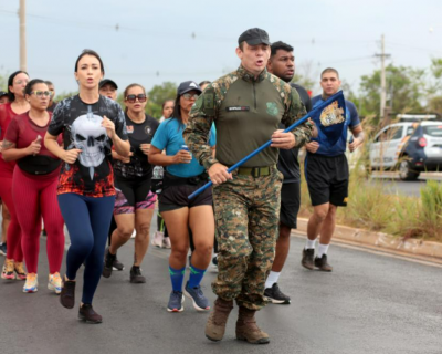 Polcia Militar promove treino para a 25 Corrida Homens do Mato