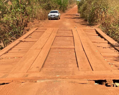 Vrzea Grande inicia reconstruo da ponte de acesso  comunidade Sadia 3
