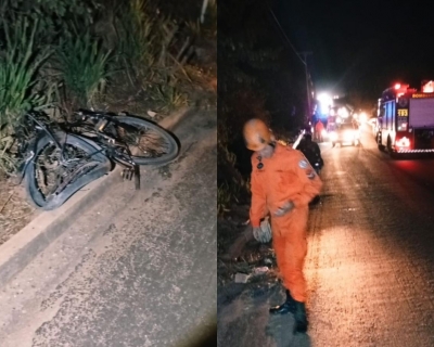 Idoso morre atropelado enquanto pedalava em rodovia de Rondonpolis