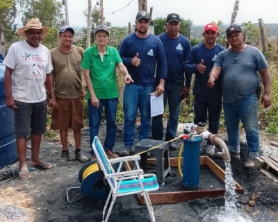 Com emenda do deputado Max Russi, comunidade So Sebastio recebe poo artesiano