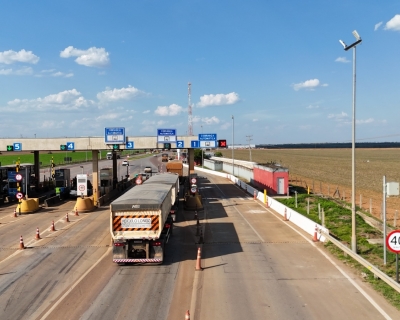 Concessionria alerta sobre limites de velocidade nas praas de pedgio da BR-163/MT para preveno de colises traseiras
