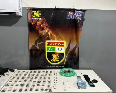 Pol�cia Militar prende faccionado por tr�fico de drogas em V�rzea Grande