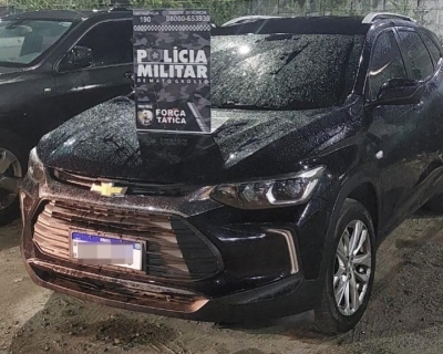 For�a T�tica prende homem por recepta��o e recupera ve�culo roubado