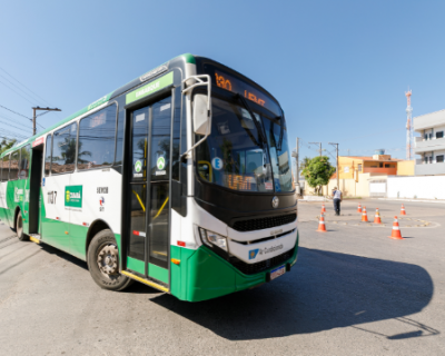 Frota de nibus em Cuiab  reforada para atender candidatos no dia da prova do CNU