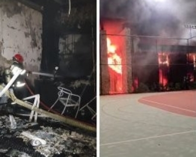 Churrasqueira a gs explode e deixa quatro feridos em Primavera do Leste (Vdeo)