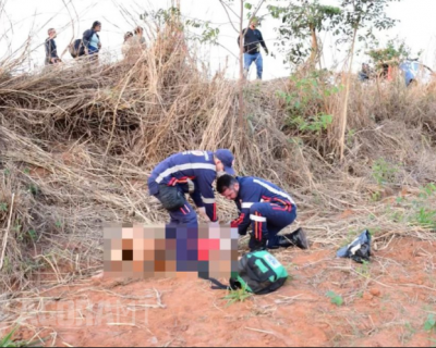 Motociclista cai em ribanceira e  hospitalizada em estado grave na MT-270, em Rondonpolis