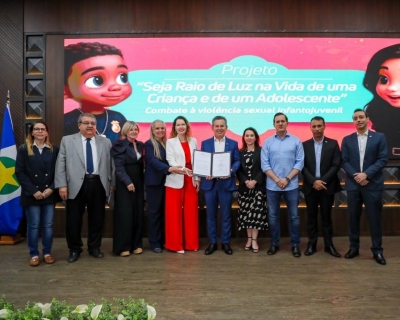 Setasc e Polcia Civil lanam projeto de combate  violncia sexual infantil com apoio da primeira-dama de MT