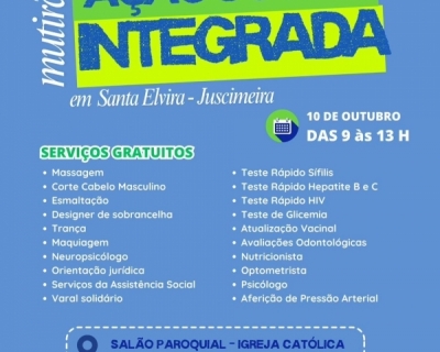 Prefeitura de Juscimeira leva mutiro de servios gratuitos ao distrito de Santa Elvira nesta quinta-feira
