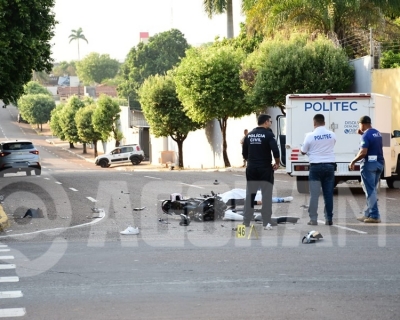 Motociclista morre em coliso com carro conduzido por motorista embriagado e sem habilitao em Rondonpolis