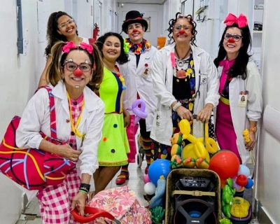 Hospital Estadual Santa Casa diverte pacientes na semana da criana