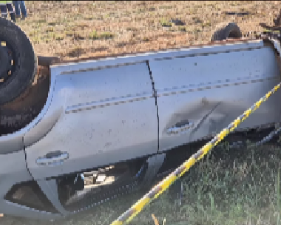 Motorista morre aps capotamento de carro na BR-364, entre Jaciara e So Pedro da Cipa (Vdeo)