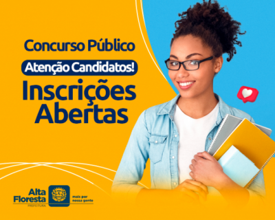 Inscri��es para o Concurso P�blico da Prefeitura de Alta Floresta est�o abertas