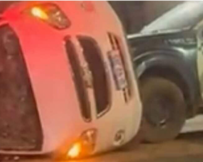 Beb de 2 meses morre aps carro colidir com viatura da PM em Mato Grosso