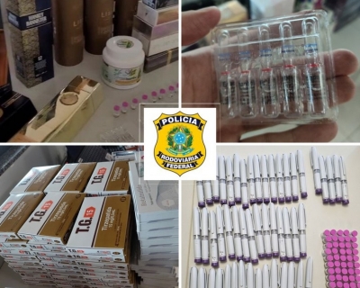 PRF apreende medicamentos e canetas de Mounjaro em esquema ilegal na BR-364