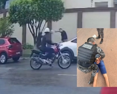 For�a T�tica prende homem por recepta��o, recupera motocicleta e apreende arma de fogo