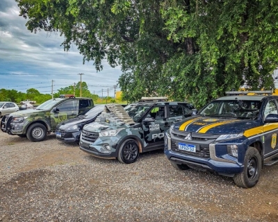 PRF, For�a T�tica e Gefron apreendem quase 80 kg de drogas em a��o conjunta na BR-070