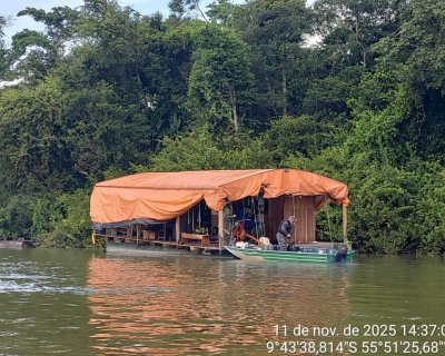 Batalh�o Ambiental da PM prende faccionado e intercepta balsa de garimpo ilegal