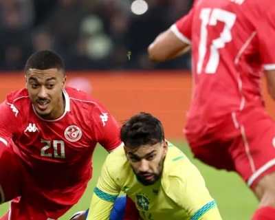Paquet� desperdi�a p�nalti, e gol de Est�v�o garante empate do Brasil com a Tun�sia  
