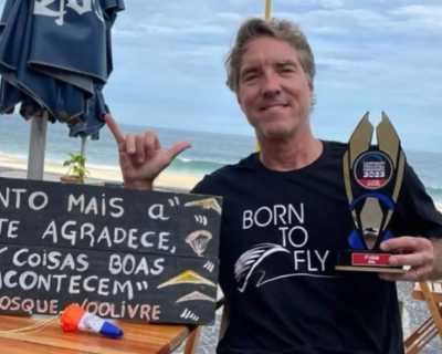 Bicampe�o brasileiro de asa-delta morre ap�s colis�o durante voo de parapente no Rio