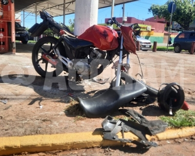 Motociclista de 19 anos fica gravemente ferido e motorista � preso por embriaguez ap�s colis�o em Rondon�polis