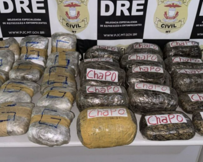 Dois so presos transportando carga de R$ 500 mil de supermaconha no MT