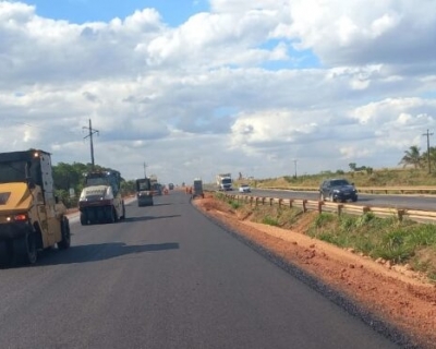 Desvio � ampliado e motoristas passam a rodar por 15 km na pista nova da BR-163 em Sorriso