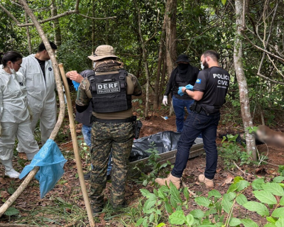 Pol�cia Civil encontra cemit�rio clandestino ligado a fac��o criminosa