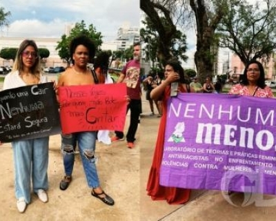 Ato nacional re�ne mulheres em Cuiab� para exigir fim da viol�ncia e do feminic�dio