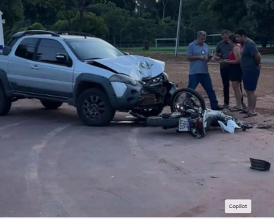 Motociclista de 33 anos morre em colis�o com picape em frente ao Parque Florestal em Sinop